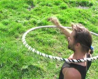 Rechte Hand im Hoop