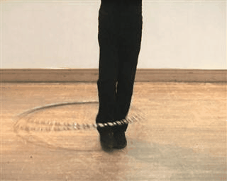 Hooping Animation mit einem Fuss 