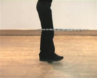 Ausgangsposition Fuss Hooping