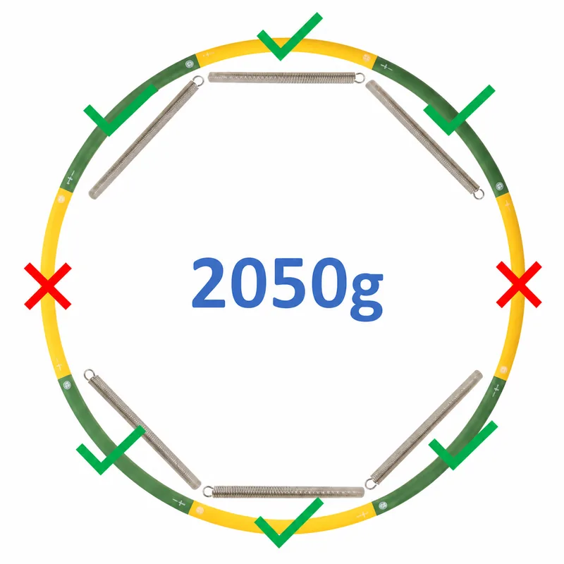 Hoopomania Booster Hoop: configurazione simmetrica corretta da 2050g