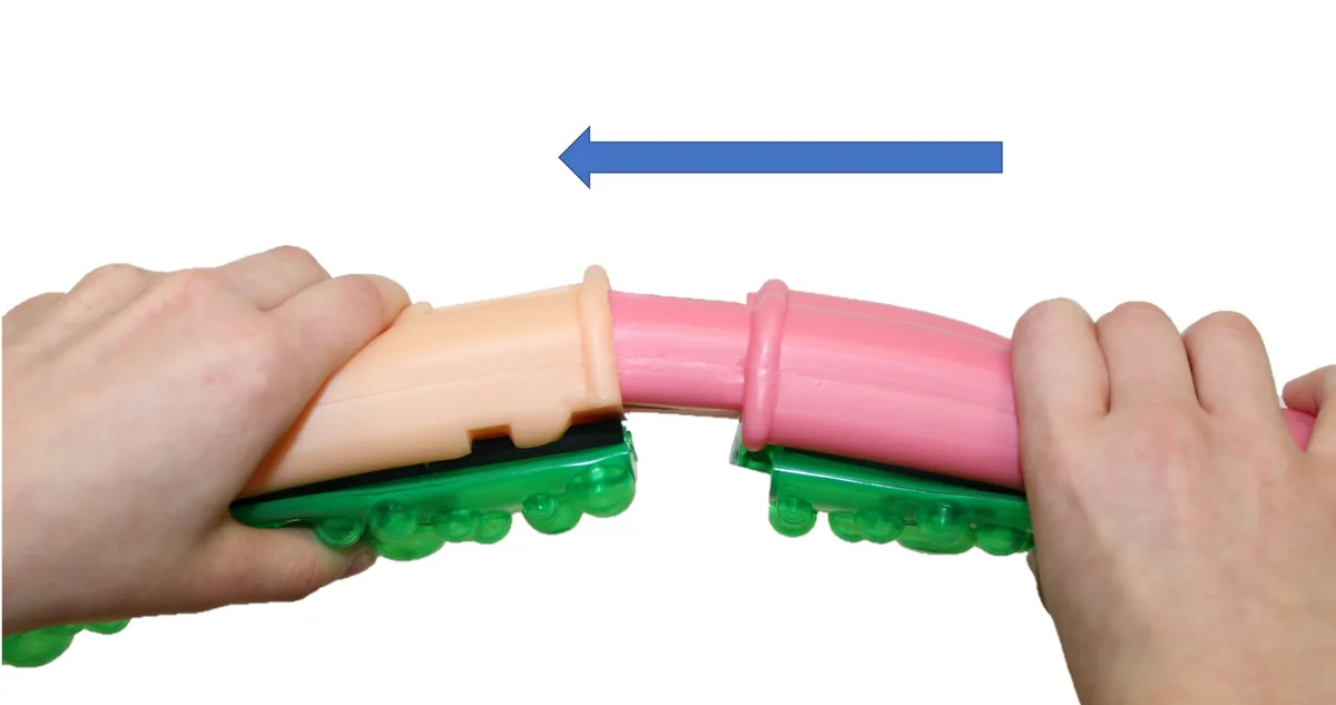 Hoopomania Vital Hoop: push the sections together carefully
