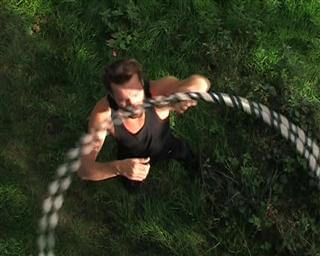 Hoop nach unten fördern