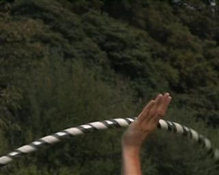 Reifen um Daumen drehen