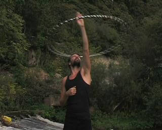 Hoop mit Finger drehen