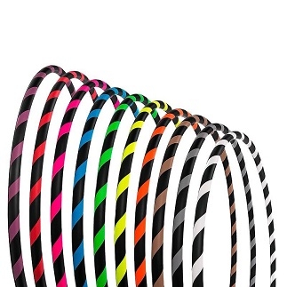 Rainbow Hula hoop with 24 integrated LEDs 90CM GOLD