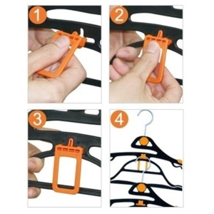 Luxin Non Slip clothes hanger set 10 pcs + Bonus