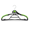 Luxin Non Slip clothes hanger set 3 pcs + 1 clip in green