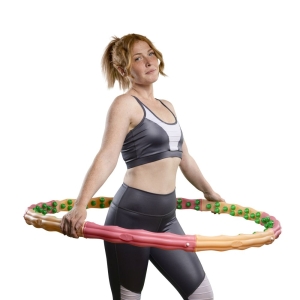 Hoopomania Large Hoop, Hula Hoop con 96 imanes, 1.8kg