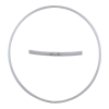 Hula Hoop Blank, HDPE-20mm, WHITE, diameter 60cm