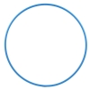 Hula Hoop Blanc, HDPE-20mm, bleu, diamètre 100cm