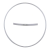 Hula Hoop Blanc, HDPE-16mm, blanc, diamètre 60cm