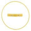 Hula Hoop Blanc, HDPE-16mm, jaune, diamètre 70cm