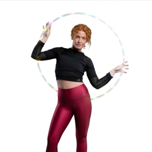 Hoopomania LED Hula Hoop mit 28 Leuchten, Durchmesser 90cm