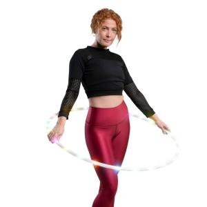 Hoopomania LED Hula Hoop mit 24 Leuchten, Durchmesser 90cm