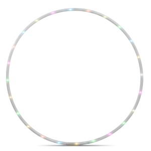 Hoopomania LED Hula Hoop mit 24 Leuchten, Durchmesser 90cm