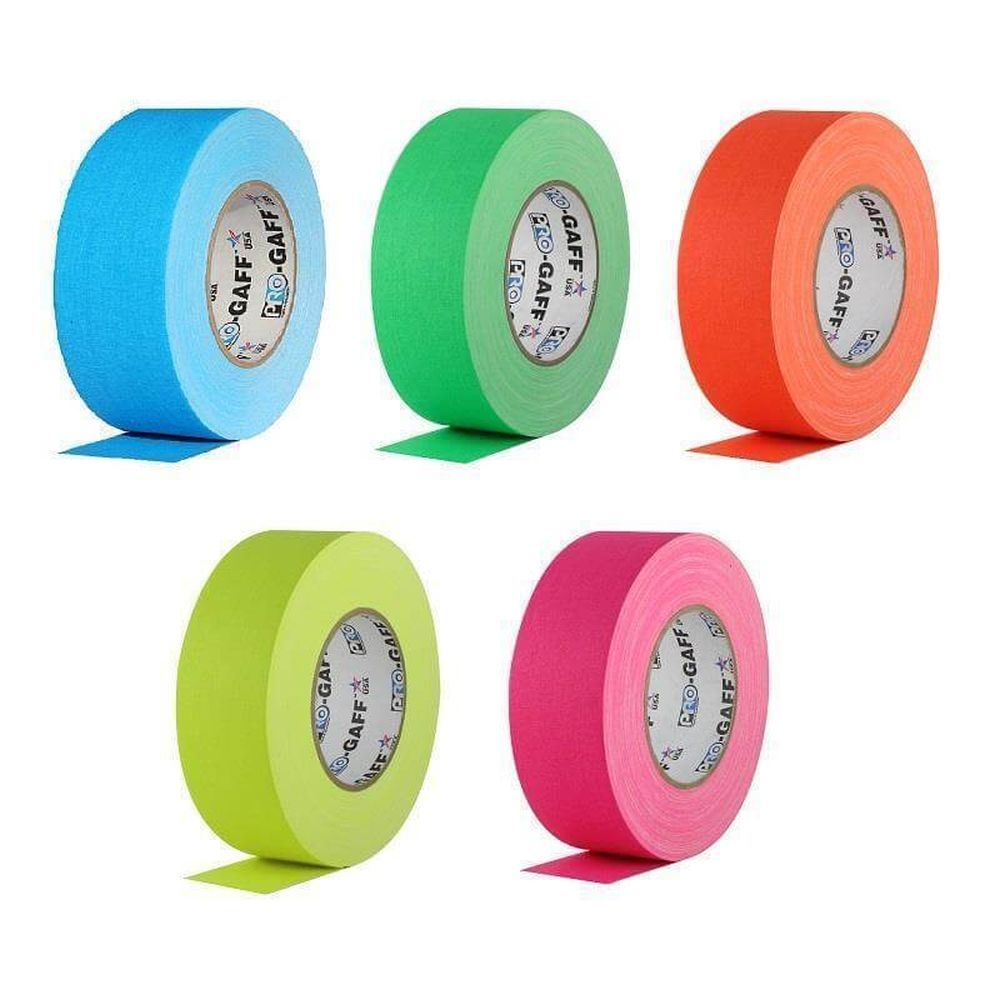 Pro Gaff Neon Gewebeband 25mm x 23m,verschiedene Farben