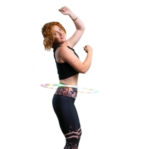 Hoopomania LED Hula Hoop con 15 luces, di&aacute;metro 60cm