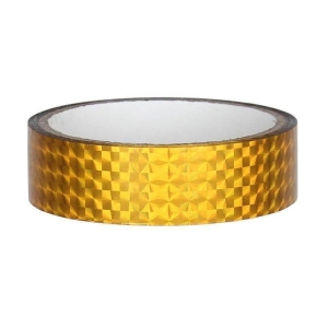 Hologramm Deco Tape 25mm x 30m, yellow