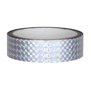 Hologramm Deko Klebeband 25mm x 30m, Silber