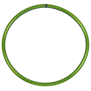 Hula Hoop de circo, colores holográficos 70 cm, verde