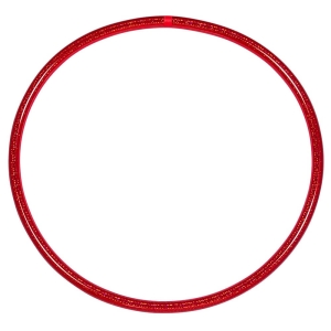 Zirkus Hula Hoop, Hologramm Farben, Ø 80cm Rot