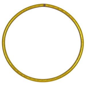 Hula Hoop de circo, colores holográficos 70 cm, amarillo