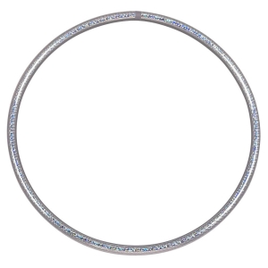 Zirkus Hula Hoop, Hologramm Farben, Ø 75cm Silber