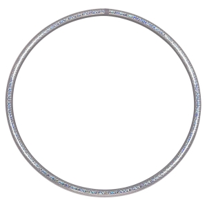 Hula Hoop da circo, colori olografici 80 cm argento