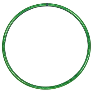 Hula Hoop da circo, colori glitter,  75 cm verde