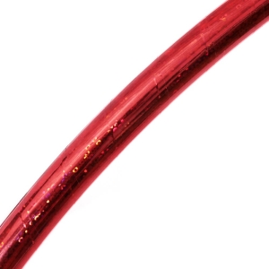 Hula Hoop de circo, colores glitter, 75 cm, rojo