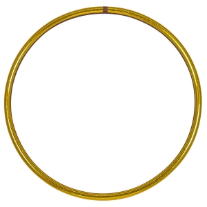 Hula Hoop de circo, colores glitter, 75 cm, amarillo