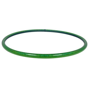 Hula Hoop da circo, colori glitter, 85 cm verde