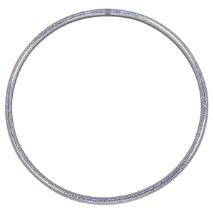 Hula Hoop da circo, colori glitter, 85 cm argento