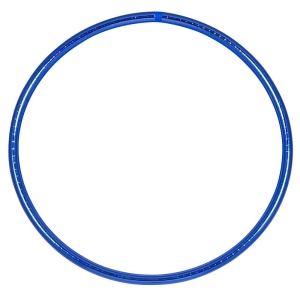 Hula Hoop de circo, colores metálicos 70 cm, azul