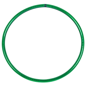 Hula Hoop da circo, colori metallici 70 cm verde