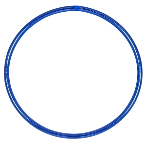 Hula Hoop de circo, colores metálicos 85 cm, azul