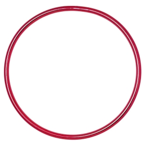 Hula Hoop de circo, colores metálicos 85 cm, rojo