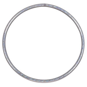 Hula Hoop holográfico 100 cm, plata