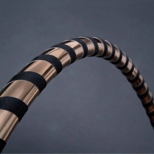 Black &amp; Gold Designer Hula Hoop, &Oslash;80/90/100cm