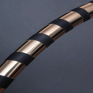 Black &amp; Gold Designer Hula Hoop, &Oslash;80/90/100cm