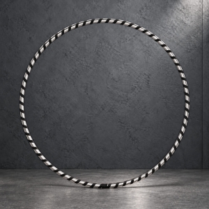 Black & Silver Exklusiver Designer Hula Hoop, Ø80/90/100cm