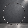 Black & Silver Exklusiver Designer Hula Hoop, Ø80/90/100cm