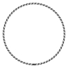 Black & Silver Exklusiver Designer Hula Hoop, Ø80/90/100cm