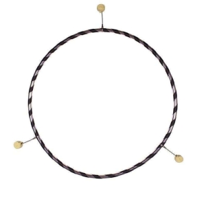 Feuer Hula Hoop Reifen, 90cm, 3 Fackeln, 16mm