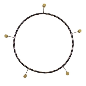 Feuer Hula Hoop Reifen, 100cm, 5 Fackeln, 20mm