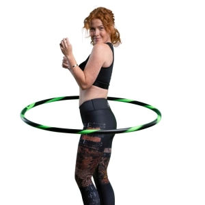 Hula Hoop para principiantes, 100 cm, verde-neon