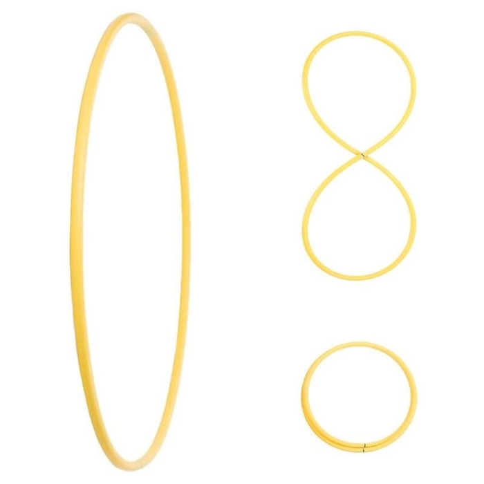 Cerceau Hula Hoop Brut HDPE 20mm - Diamètre 60-100cm, Personnalisable, Snap Button