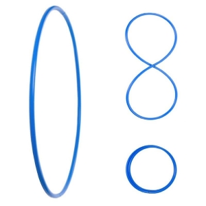 Pieghevole Hula Hoop, HDPE-20mm, colorato, Ø105/100/95/90cm