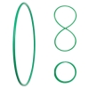 Foldable Hula Hoop, HDPE-20mm, green, Ø95 cm