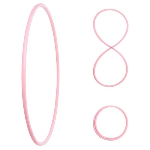 Faltbarer Hula Hoop, HDPE-20mm, Pink, Ø105 cm